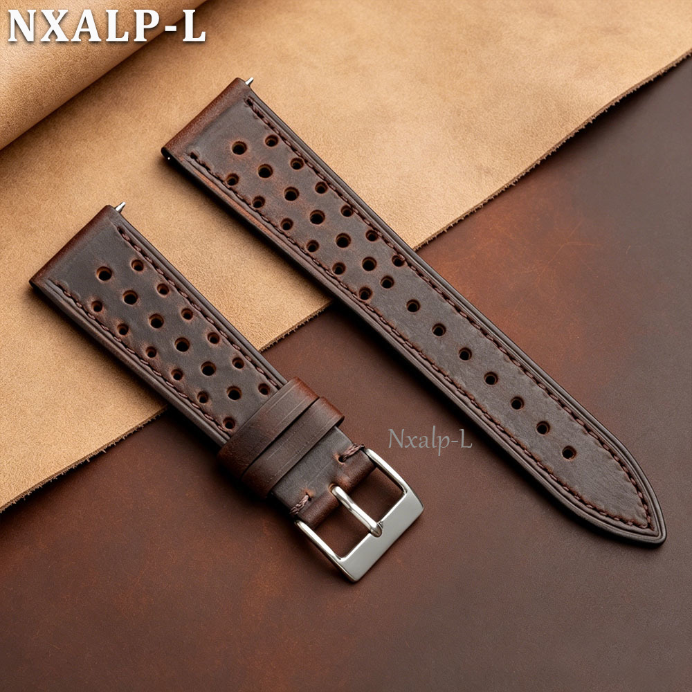 Omega Watches Smartwatch - Correa de reloj vintage de piel