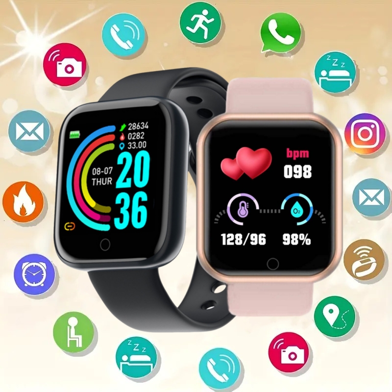 Smartwatch Watches For Boys - Reloj inteligente Y68 D20 para hombres,