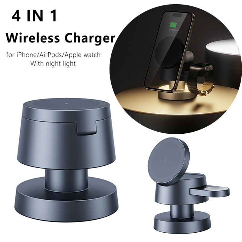 Watch 7 Smartwatch Iphone - Cargador inalámbrico 3 en 1 para