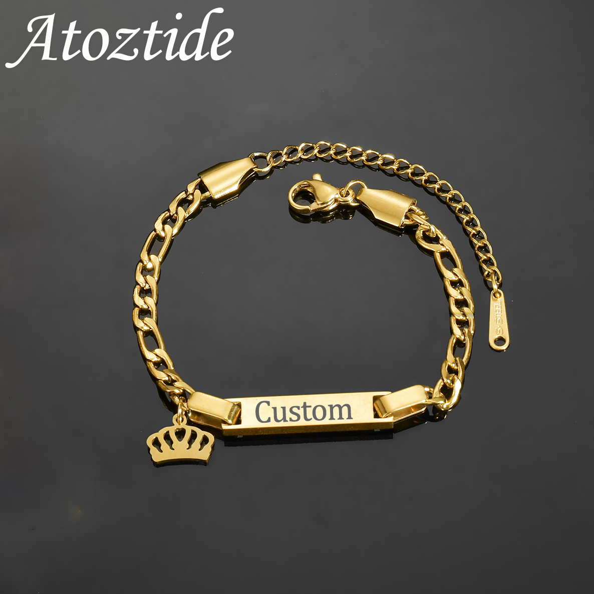 Bracelet Link Remover - Atoztide-pulsera personalizada con nombre grabado para