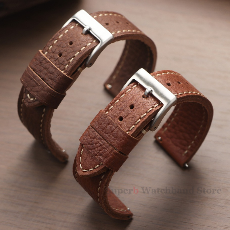 Omega Watches Smartwatch - Correa de reloj de piel de