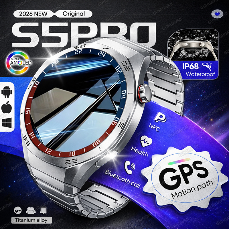 Smartwatch Premium Watches For Men - Reloj inteligente deportivo con GPS para