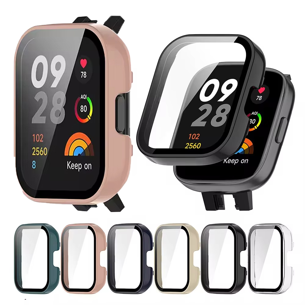 Watch Redmi - Vidrio templado y funda protectora para