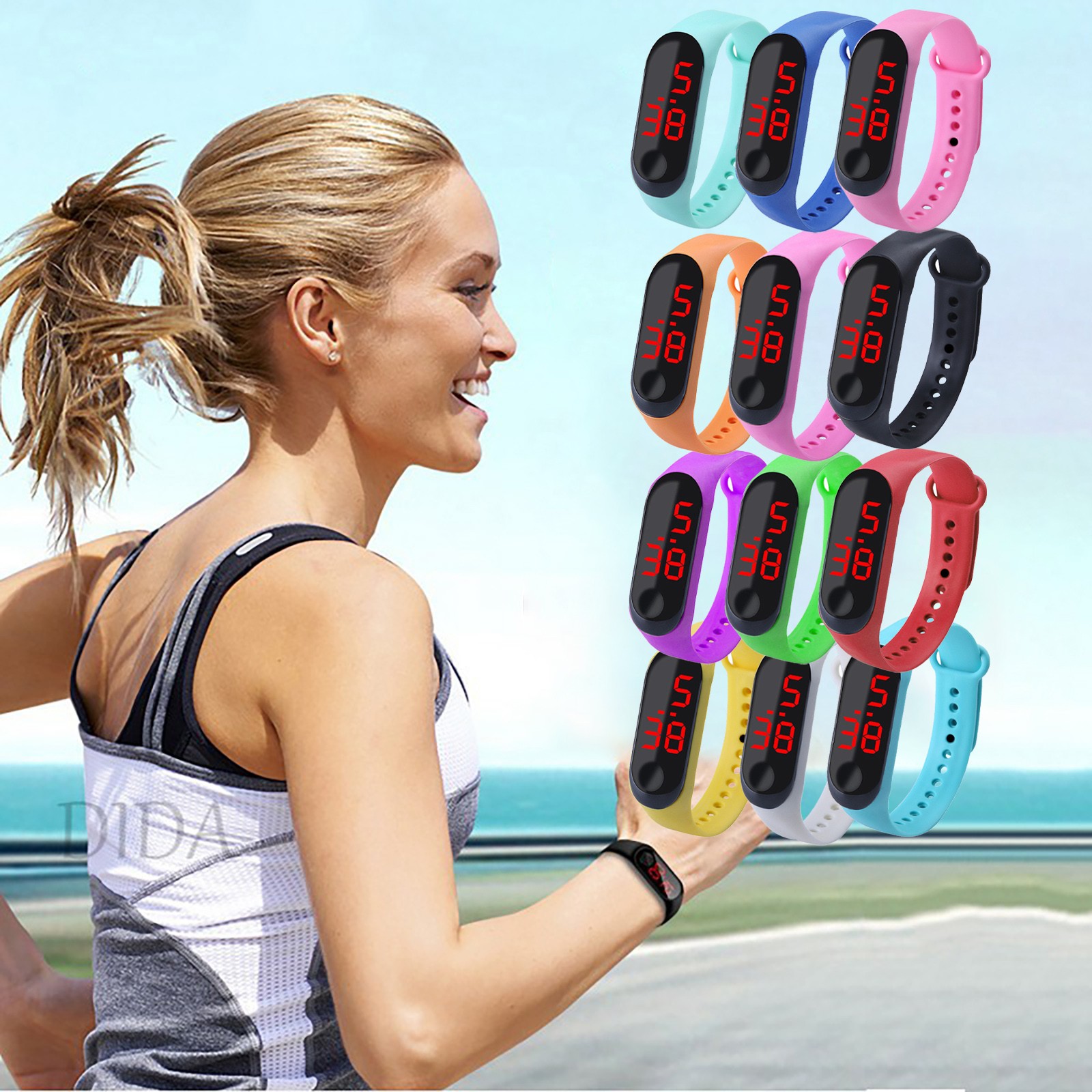 Smartwatch Watches Kids - Pulsera deportiva para exteriores, reloj electrónico,