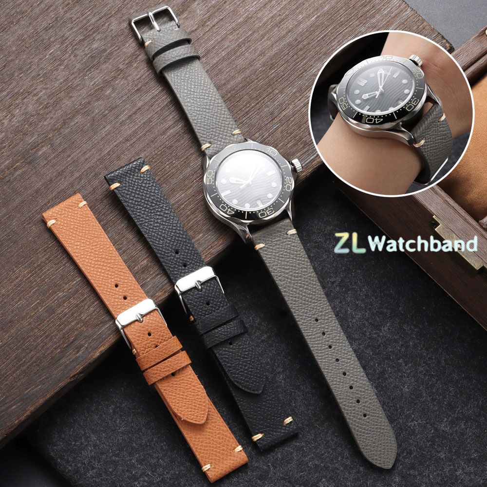 Omega Watches Smartwatch - Correa de reloj de piel de