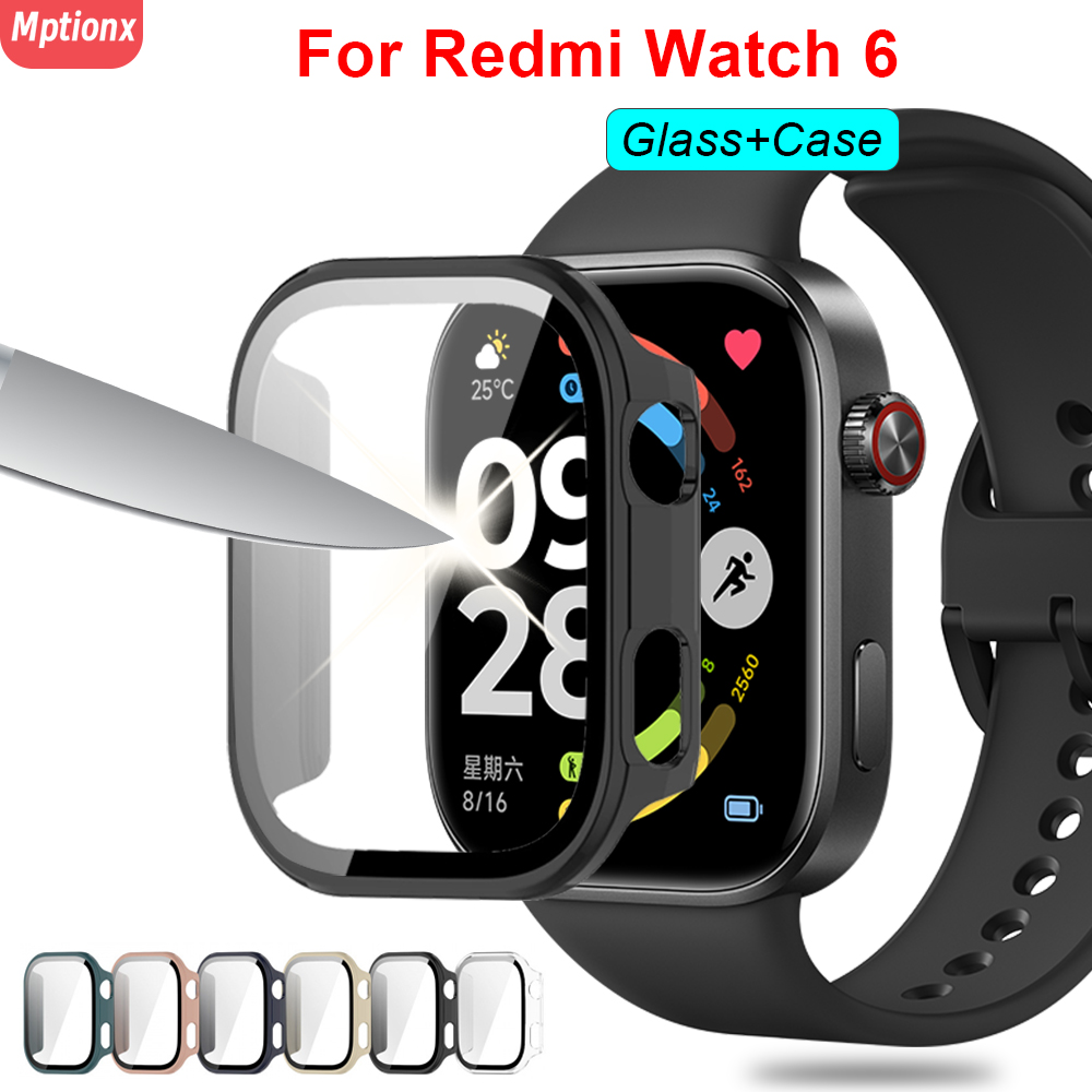 Watch Redmi - Funda de PC + Cristal para