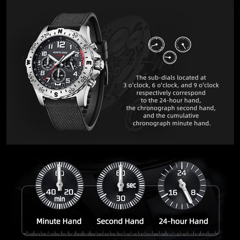 Reloj NORTH EDGE para hombre,  - Smartwatch Premium Watches For Men reseña y precio