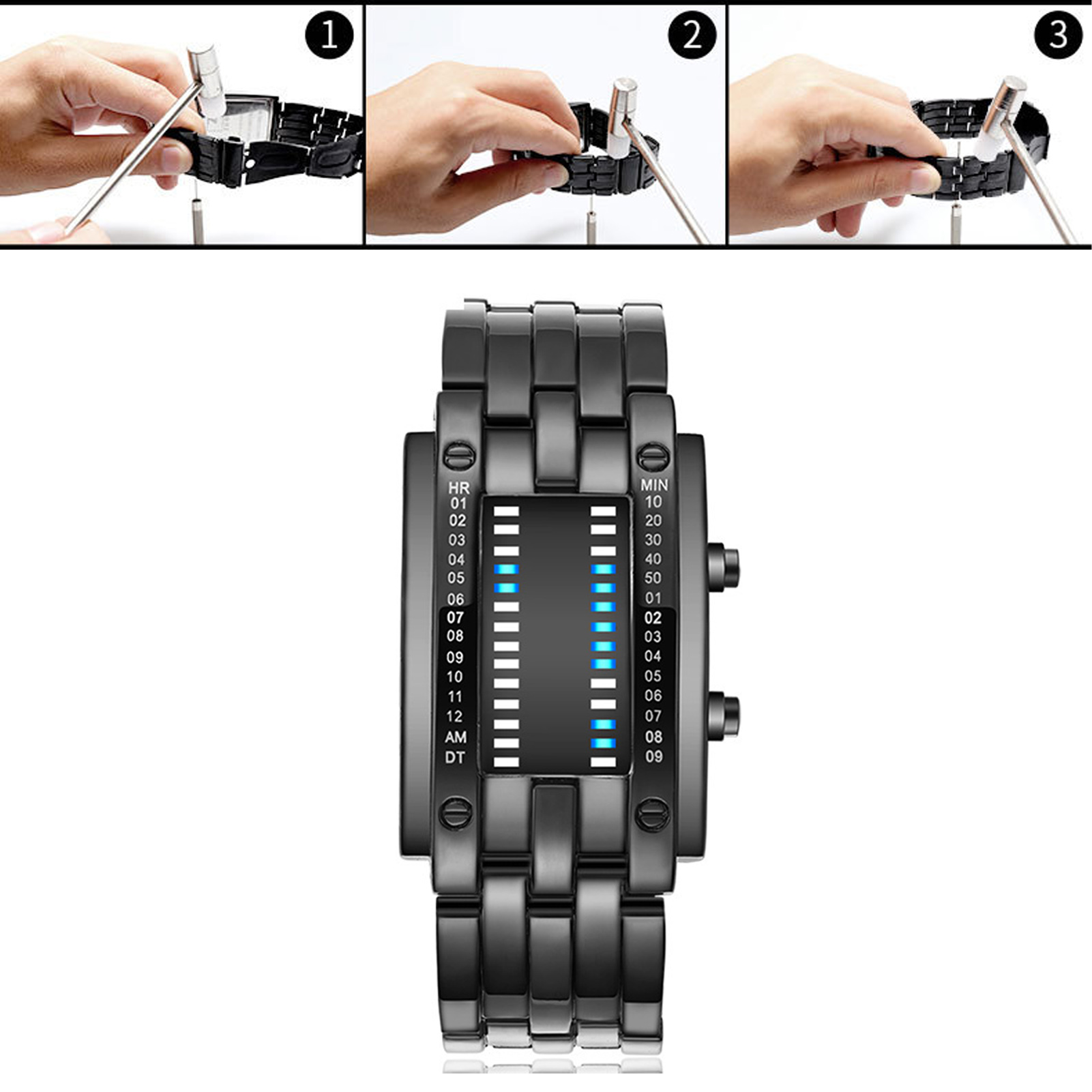 Reloj electrónico Digital LED  - Smartwatch Premium Watches For Men reseña y precio