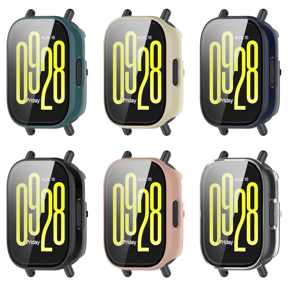 Vidrio templado + funda de PC  - Watch Redmi reseña y precio