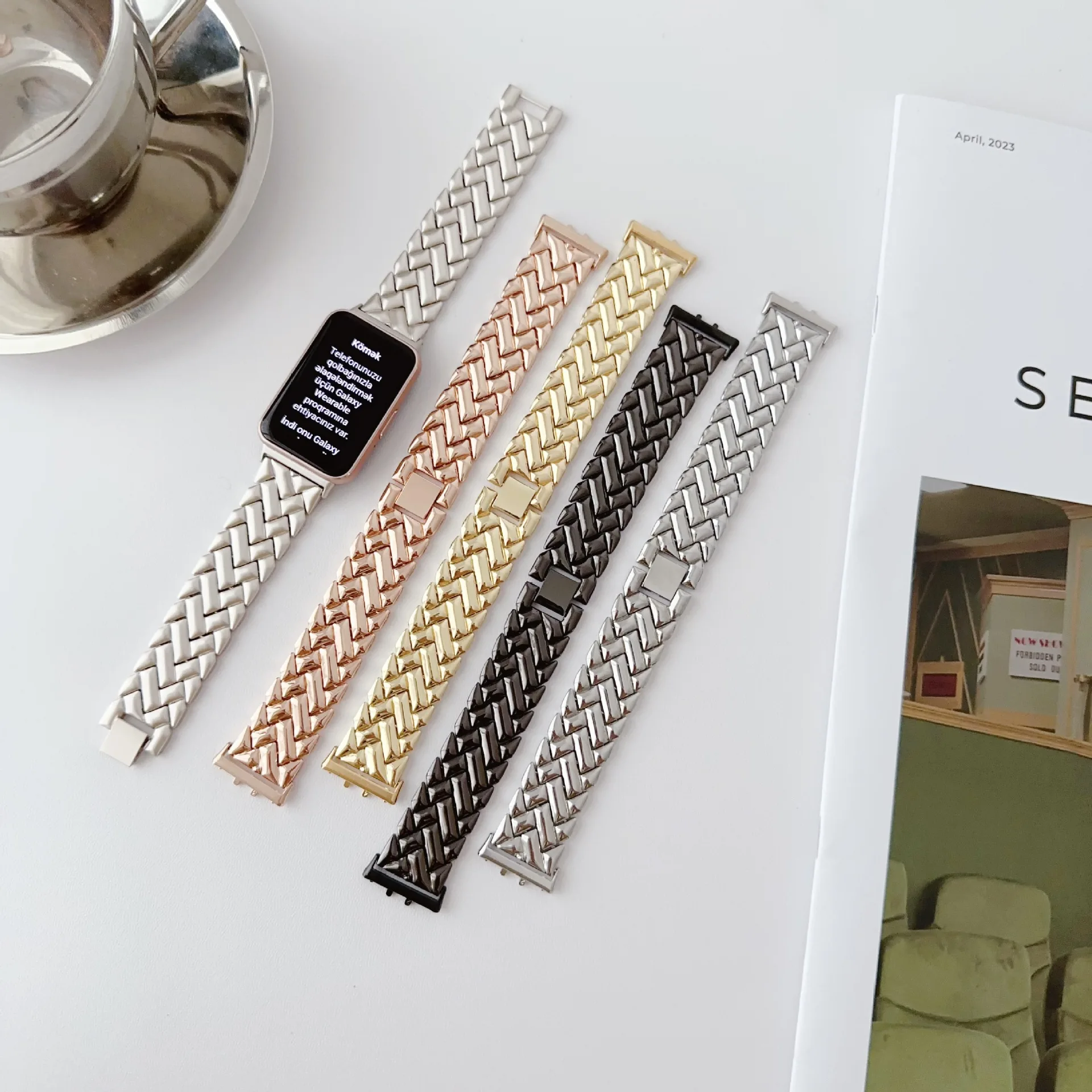 Nueva pulsera correa de Metal  - Smartwatch Samsung Watches For Women reseña y precio