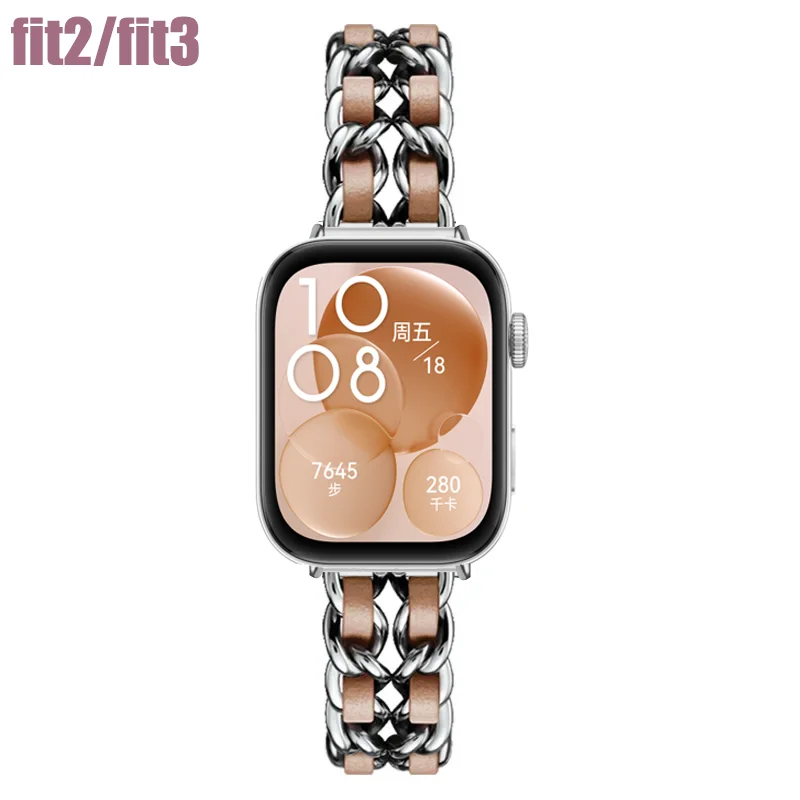 Correas de cuero + Metal para  - Smartwatch Samsung Watches For Women reseña y precio