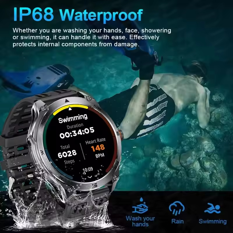 Reloj inteligente GPS IP69 res - Smartwatch Premium Watches For Men reseña y precio