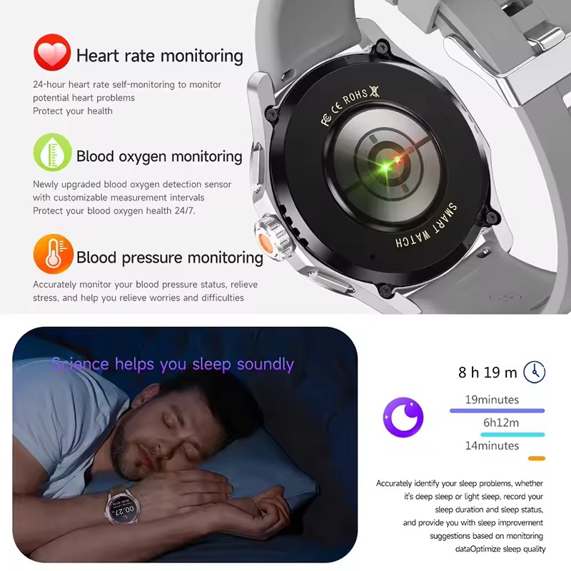 Reloj inteligente GUHUAVMI NFC - Smartwatch Watches Brands For Men reseña y precio