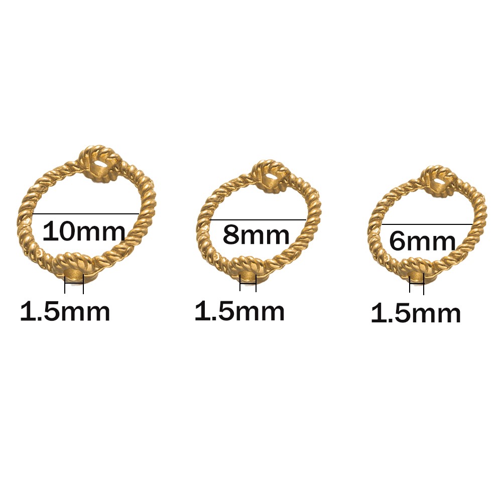 10 Uds PVD marco circular de a - Bracelet Link Remover reseña y precio